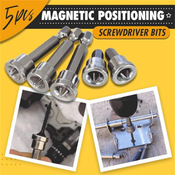 5 Pcs Magnetic Positioning Bits Anti Slip Screwdriver Bit Set PH2 Drywall Hex Shank Screwdriver Bits Screw Setter Dimpler Screw Positioning Bit Batch Head (50 mm) 5 Pcs Magnetic Positioning Bits Anti Slip Screwdriver Bit Set PH2 Drywall Hex Shank Screwdriver Bits Screw Setter Dimpler Screw Positioning Bit Batch Head (50 mm)