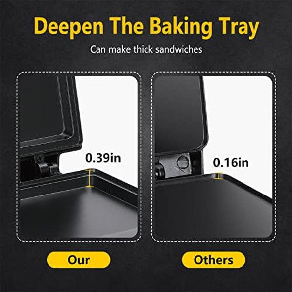 Aigostar Sandwich Maker With Non-Stick Deep Grid Surface For Egg Ham And Aigostar 12 Cup Coffee Maker Programmable Coffee Maker With Reusable Filter Aigostar Sandwich Maker With Non-Stick Deep Grid Surface For Egg Ham And Aigostar 12 Cup Coffee Maker Programmable Coffee Maker With Reusable Filter