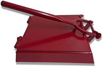 Made In Mexico Red Manual Flower/Corn All Metal Tortilla Maker Press 12X12 Inch Square