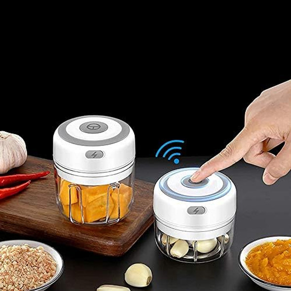 Electric Mini Garlic Vegetable Chopper Food Slicer And Portable Blender Masher - Axgear Electric Mini Garlic Vegetable Chopper Food Slicer And Portable Blender Masher - Axgear