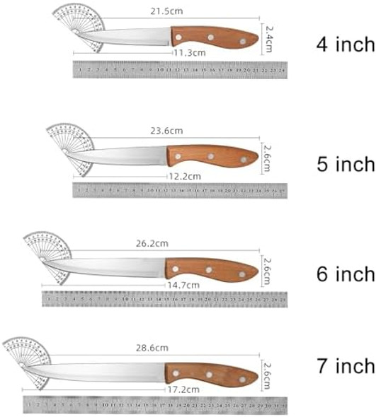Paring Knife Peeling Fruit Vegetable Cutting Meat Slicing Kitchen Knives Stainless Steel Ultra Sharp Blade Wooden Ergonomic Handle Paring Knife Peeling Fruit Vegetable Cutting Meat Slicing Kitchen Knives Stainless Steel Ultra Sharp Blade Wooden Ergonomic Handle