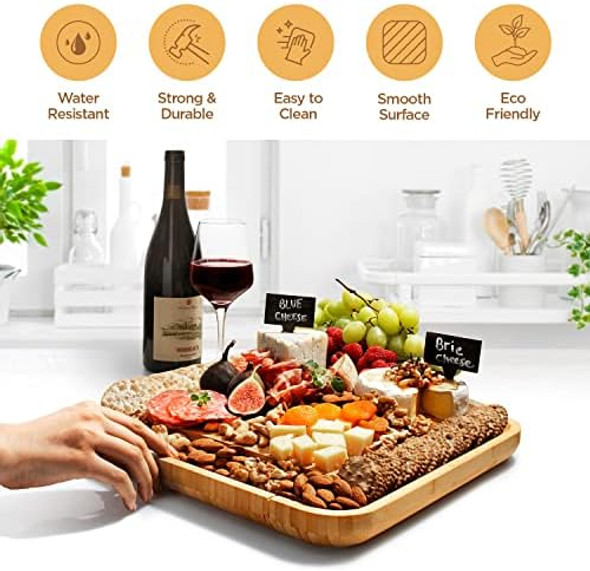Charcuterie And Cheese Board Set With Bamboo Cutting Boards Bundle Charcuterie And Cheese Board Set With Bamboo Cutting Boards Bundle