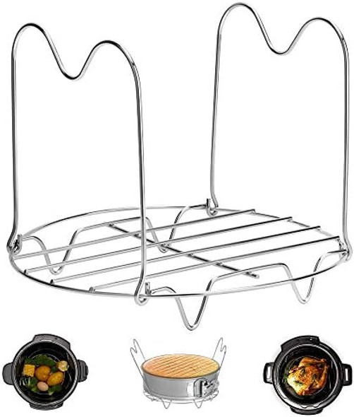 Steamer Rack Trivet With Handles Compatible With Instant Pot Accessories 6 Qt 8 Quart Pressure Cooker Trivet Wire Steam Rack Great For Lifting Out Whatever Delicious Meats & Veggies You Cook Steamer Rack Trivet With Handles Compatible With Instant Pot Accessories 6 Qt 8 Quart Pressure Cooker Trivet Wire Steam Rack Great For Lifting Out Whatever Delicious Meats & Veggies You Cook