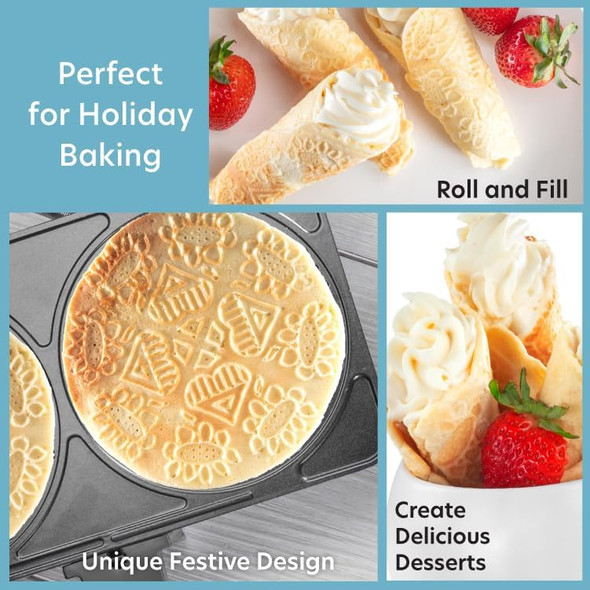 Multi Baker Deluxe- Baking Made Easy- Electric Appliance W Temp Control 3 Interchangeable Skillets For Grilling Baking Dessert Making- Grilled Cheese Omelets Pizza Sandwiches Cake Pops For Mom
