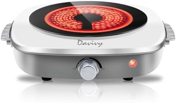 Electric Hot Plate+16 Cup Food Processor Bundle
