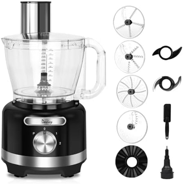 Food Processor 16 Cup With 4 Extra Blades Bundle