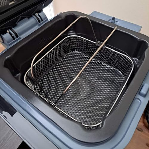 Air Fryer Basket Air Fryer Accessory 5.8Qt 6Qt Mesh Basket With Handle Square Stainles Steel Steamer Basket Replacement For 6Qt Instant Vortex Air Fryer Fit For Instant Vortex Plus Phillips Xxl Air Fryer Basket Air Fryer Accessory 5.8Qt 6Qt Mesh Basket With Handle Square Stainles Steel Steamer Basket Replacement For 6Qt Instant Vortex Air Fryer Fit For Instant Vortex Plus Phillips Xxl