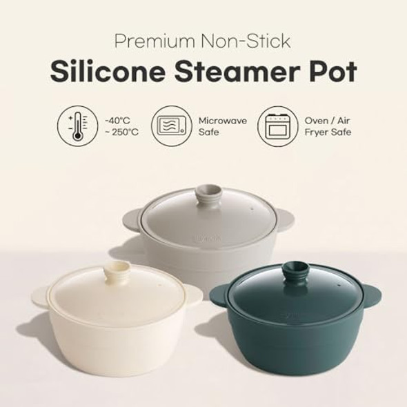 Silicone Egg Steamer – Quick Microwave Cooking Non-Stick Made In Korea (Green) Silicone Egg Steamer – Quick Microwave Cooking Non-Stick Made In Korea (Green)