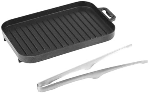 Fire Maple Compact Aluminium Alloy Mini Griddle Set With Stainless Steel Tongs - Portable Heating Kit For Outdoor And Indoor Use Fire Maple Compact Aluminium Alloy Mini Griddle Set With Stainless Steel Tongs - Portable Heating Kit For Outdoor And Indoor Use