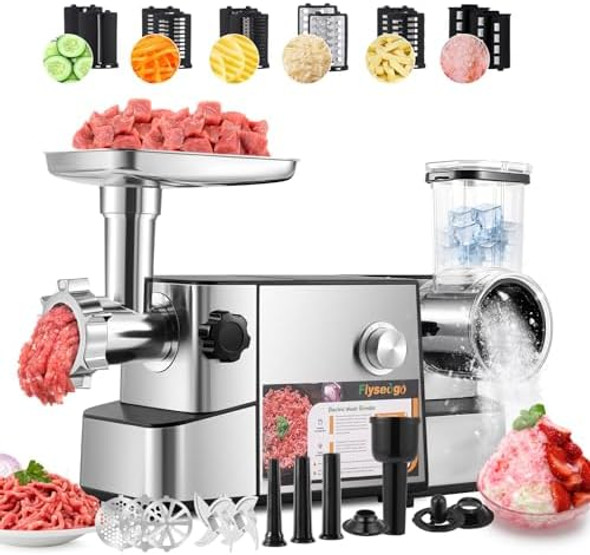 Meat Grinder Electric 3200W High Capacity Storage Commercial Heavy Duty Meat Grinder Veggie Slicer Ice Cutter Cheese Grater Sausage Stuffers Kubbe Kit For Home Use & Commercial Meat Grinder Electric 3200W High Capacity Storage Commercial Heavy Duty Meat Grinder Veggie Slicer Ice Cutter Cheese Grater Sausage Stuffers Kubbe Kit For Home Use & Commercial