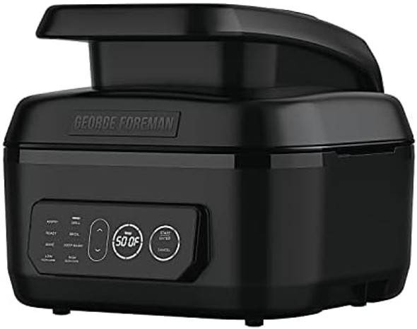 George Foreman Beyond Grill™ 7-In-1 Electric Indoor Grill With Air Fry Technology Mcafd800D Black Large George Foreman Beyond Grill™ 7-In-1 Electric Indoor Grill With Air Fry Technology Mcafd800D Black Large