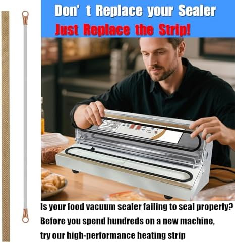 Vacuum Sealer Maintenance Kit 5 Heat Wires And 5 Seal Bar Tapes Compatible With Weston Pro-2100 Pro-2200 Pro-2300 Repair Kit For 65-0101 65-0201 65-0401-W