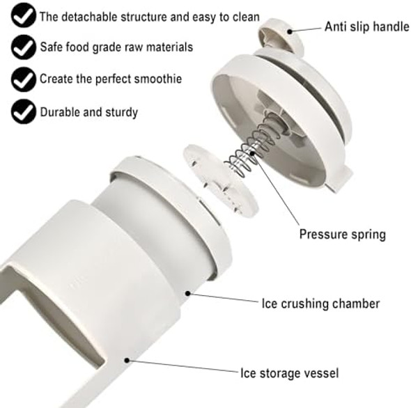 Goldge Portable Ice Shaver & Snow Cone Machine- Premium Manual Shaved Ice Maker For Home With Hand Crank Slushy Maker & Ice Crusher. Ideal For Outdoor Picnics & Parties Goldge Portable Ice Shaver & Snow Cone Machine- Premium Manual Shaved Ice Maker For Home With Hand Crank Slushy Maker & Ice Crusher. Ideal For Outdoor Picnics & Parties