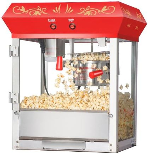 6112 Great Northern Popcorn Red Foundation Top Popcorn Popper Machine 4 Ounce 6112 Great Northern Popcorn Red Foundation Top Popcorn Popper Machine 4 Ounce