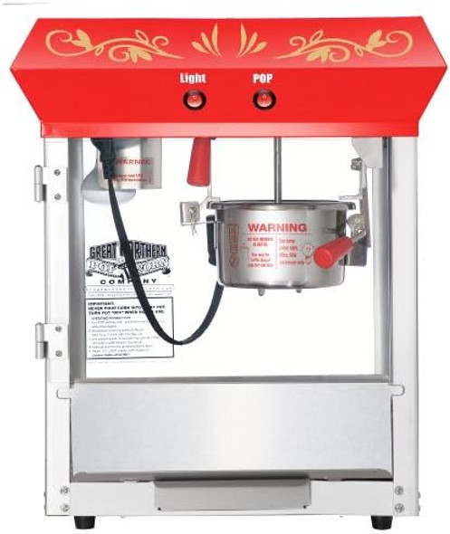 6112 Great Northern Popcorn Red Foundation Top Popcorn Popper Machine 4 Ounce 6112 Great Northern Popcorn Red Foundation Top Popcorn Popper Machine 4 Ounce