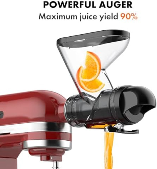Gvode Masticating Juicer Attachment & 3-1 Pasta Attachment For Kitchenaid Stand Mixer