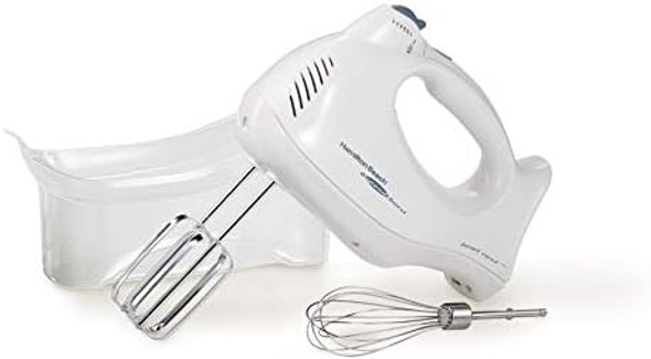 Hamilton Beach Power Deluxe 6-Speed Electric Hand Mixer With Snap-On Storage Case Quickburst Beaters Whisk Powerful 250 Watt Motor Bowl Rest Black (62692) Hamilton Beach Power Deluxe 6-Speed Electric Hand Mixer With Snap-On Storage Case Quickburst Beaters Whisk Powerful 250 Watt Motor Bowl Rest Black (62692)