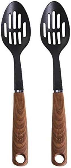 Imusa Usa Woodlook Slotted Spoon 12" Wooklook