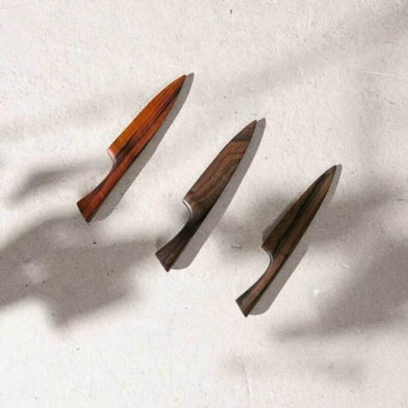 Ippinka Exotic Wood Kitchen Knife - Ziricote - Small - 6.5 Inch - Handcrafted In Guatemala Ippinka Exotic Wood Kitchen Knife - Ziricote - Small - 6.5 Inch - Handcrafted In Guatemala