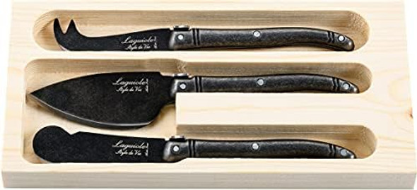Laguiole Style De Vie Cheese Knives Premium Line Set Of 3 Stainless Steel Stoash Laguiole Style De Vie Cheese Knives Premium Line Set Of 3 Stainless Steel Stoash