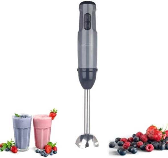 Powerful Electric Hand Blender 400W With Two Speed Control Detachable Base Kitchen Blender For Smoothie Puree Coffee