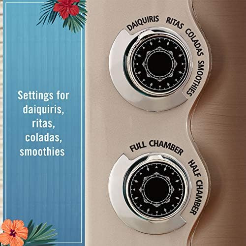 Margaritaville Bali Frozen Concoction Maker With Self-Dispensing Lever Automated Drink Mixer For Smoothies Margaritas Daiquiris And Colada 60 Oz. Jar Gray