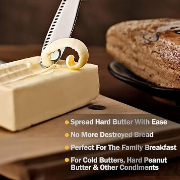 Stainless Steel Butter Knife - A Butter Spreader & Kitchen Gadget Stainless Steel Butter Knife - A Butter Spreader & Kitchen Gadget