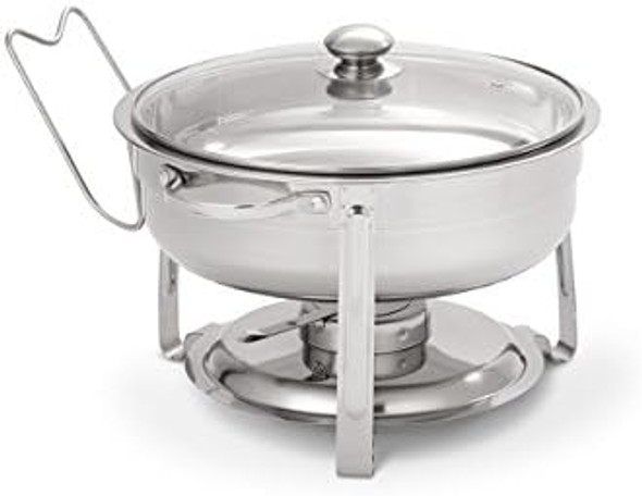 Nucu-Vollrath Home Food Chafer 4-Quart Polished Stainless Steel Nucu-Vollrath Home Food Chafer 4-Quart Polished Stainless Steel