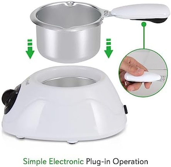Nutrichef Chocolate Melting Warming Fondue Pot - 25W Chocolate Melter 8.8 Oz Capacity - Keep Warm Dipping Function & Removable Pot - Perfect For Melting Chocolate Butter & Cheese - Parties & Dessert Nutrichef Chocolate Melting Warming Fondue Pot - 25W Chocolate Melter 8.8 Oz Capacity - Keep Warm Dipping Function & Removable Pot - Perfect For Melting Chocolate Butter & Cheese - Parties & Dessert