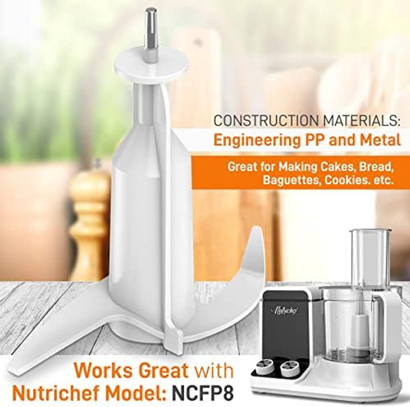 Nutrichef Food Processor Dough Kneading Blade - Replacement Parts For Nutrichef Multifunction Food Processor Model Number: Ncfp8