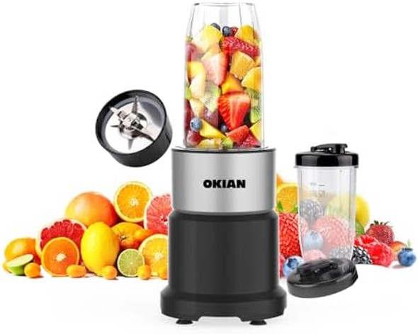 Personal Blender For Shakes And Smoothies 2 Large 20Oz Cups Included 6 Sharp Blades Blends Ice Portable Frozen Blender 800Watt Peak Blending Personal Blender For Shakes And Smoothies 2 Large 20Oz Cups Included 6 Sharp Blades Blends Ice Portable Frozen Blender 800Watt Peak Blending