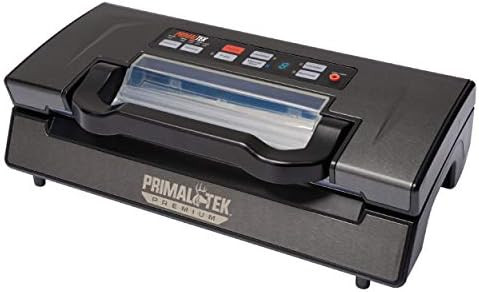 Premium 12” Vacuum Sealer – User Friendly For Food Preservation & Sous Vide 21Inhg Vacuum Pressure – Features Raised Air Intake Valve Multiple Operating Modes Built-In Vacuum Bag Storage