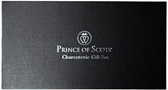 Prince Of Scots Double Bevel Santuko Knife 7 Inch Charcoal Pakkawood Quad Tang Blade