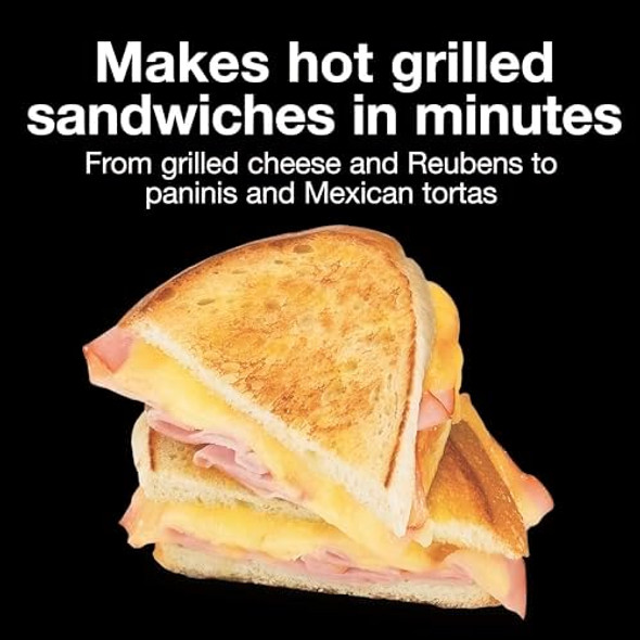Proctor Silex Deluxe Hot Sandwich Maker With Easy-Clean Durable Pfas- Nonstick Ceramic Plates Fits Up To 2 Grilled Cheese Ruebens Tortas Or Subs Stainless Steel (25415Mn) Proctor Silex Deluxe Hot Sandwich Maker With Easy-Clean Durable Pfas- Nonstick Ceramic Plates Fits Up To 2 Grilled Cheese Ruebens Tortas Or Subs Stainless Steel (25415Mn)