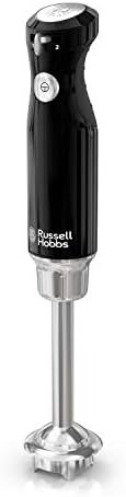 Russell Hobbs Hb3100Bkr Retro Style Immersion Blender 1.0L Capacity Beaker Black