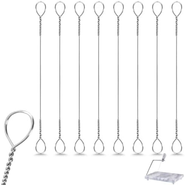 8-Piece Cheese Slicer Wire Replacement Cheese Slicing Board Wire Marble Cheese Slicing Board Wire For Cutting Cheese And Butter Chunks 5.5-Inch Length (8-Piece Pack) 8-Piece Cheese Slicer Wire Replacement Cheese Slicing Board Wire Marble Cheese Slicing Board Wire For Cutting Cheese And Butter Chunks 5.5-Inch Length (8-Piece Pack)
