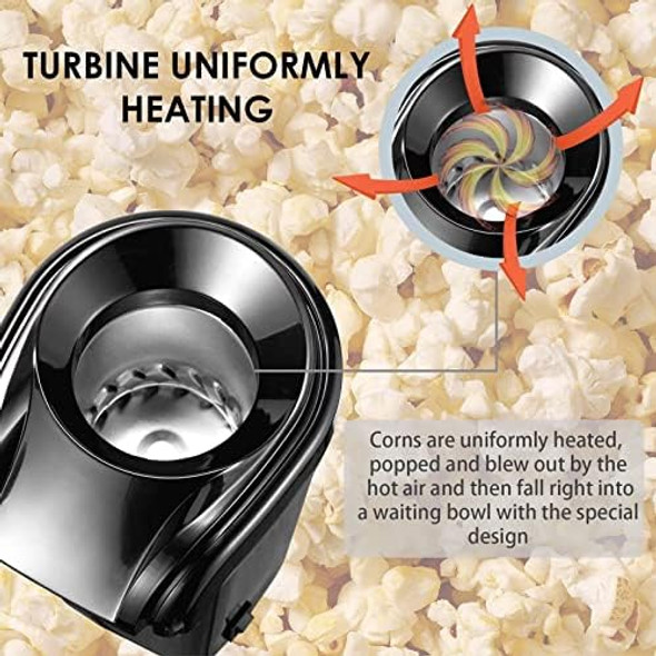 Mini Electric Hot Air Popcorn Maker Electric Popcorn Machine For Healthy Oil Popcorn