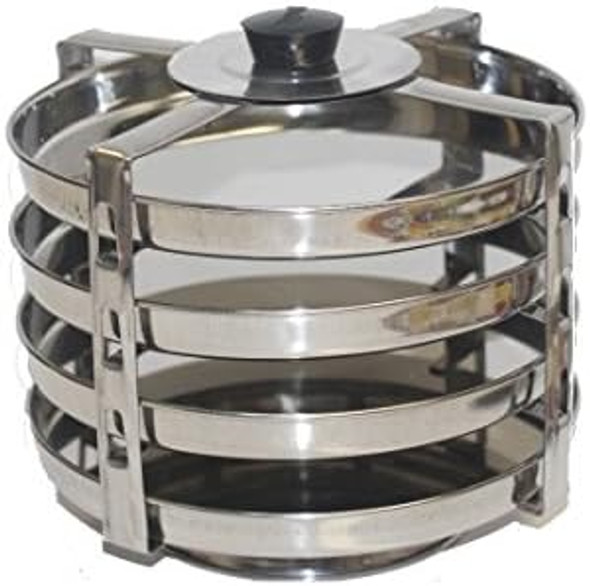 Tabakh Food Container Stackable Stainless Steel Pressure Cooker Steamer Insert Stand - For Instant Pot 6Qt & 8Qt