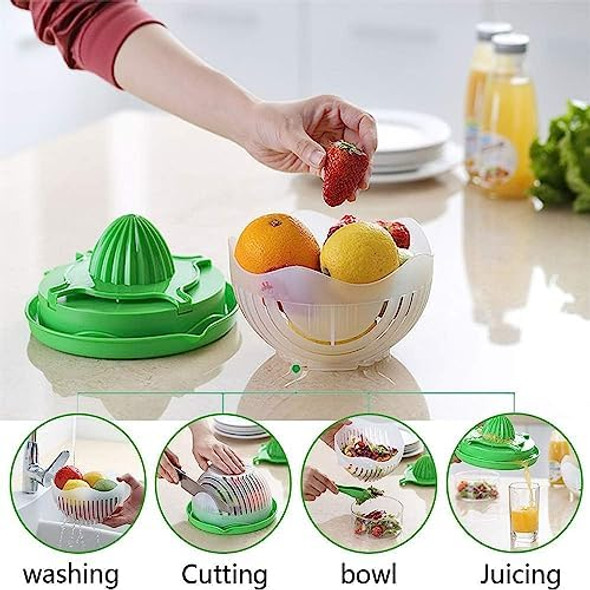 Tofern Snap-On Salad Cutter Bowl And Juicer Multifunctional Fruit And Vegetable Chopper Tofern Snap-On Salad Cutter Bowl And Juicer Multifunctional Fruit And Vegetable Chopper