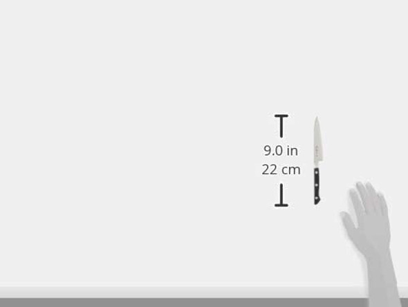 Fu-801 Petty Knife 4.7 Inches (120 Mm) Made In Japan Cobalt Alloy Steel Double Edged Perfect For Peeling And Cutting Fruits And Vegetables All-Purpose Knife For Cooking Meats And Fish Made By