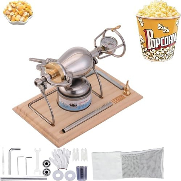 Diy Retro Mini Popcorn Machine Popcorn Poppers Old Fashioned Stainless Steel Popcorn Maker Small Vintage Popcorn Popper Machines With Mini Popcorn Bag Popcorn (260Ml) Diy Retro Mini Popcorn Machine Popcorn Poppers Old Fashioned Stainless Steel Popcorn Maker Small Vintage Popcorn Popper Machines With Mini Popcorn Bag Popcorn (260Ml)