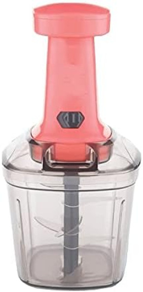Export Quality Push 'N' Chop Chopper With Sharp "6" Stainless Steel Blade/ Anti Skid Base Lock Unlock System Chopper (1000 Ml Multicolor Handle) Export Quality Push 'N' Chop Chopper With Sharp "6" Stainless Steel Blade/ Anti Skid Base Lock Unlock System Chopper (1000 Ml Multicolor Handle)