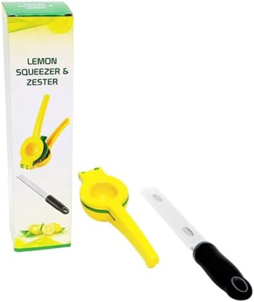 2Pcs Lemon Squeezer And Zester Grater Set Citrus Juicer Hand Press Easy To Use Ideal For Parmesan Cheese Grater Lemon And Ginger Zester 2Pcs Lemon Squeezer And Zester Grater Set Citrus Juicer Hand Press Easy To Use Ideal For Parmesan Cheese Grater Lemon And Ginger Zester