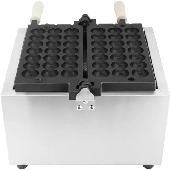 Commercial Waffle Skewer Maker1500W 3-Grid Nonstick Waffle Balls Maker Iron Ball Waffle Stainless Steel Belgium Waffle Ball Stick Maker For Restaurant Snack Bar Street Stall