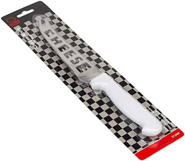 Chef Craft Classic Stainless Steel Blade Cheese Knife With Plastic Handle 9.5 Inch White