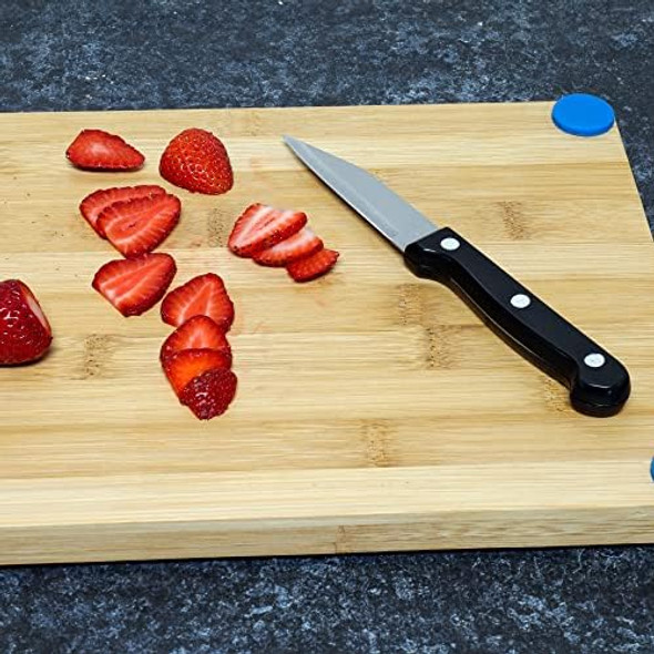 Chef Craft Select Paring Knife 3.5 Inch Blade 7 Inches In Length 2 Piece Set Stainless Steel/Black