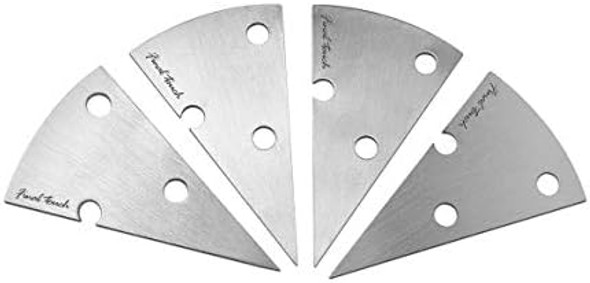 Final Touch Cheese Marker Set - Stainless Steel Markers For Easy Cheese Identification - Includes Non-Permanent Marker - Professional Presentation For Cheese Boards (Fta7080)
