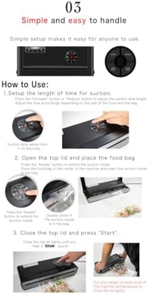 Funks Sealis Lite Food Saver Compact Vacuum Sealer 80Kpa Dry/Moist/Liquid/Powder No Specific Vacuum Sealer Bag Needed Low Running Cost Funks Sealis Lite Food Saver Compact Vacuum Sealer 80Kpa Dry/Moist/Liquid/Powder No Specific Vacuum Sealer Bag Needed Low Running Cost