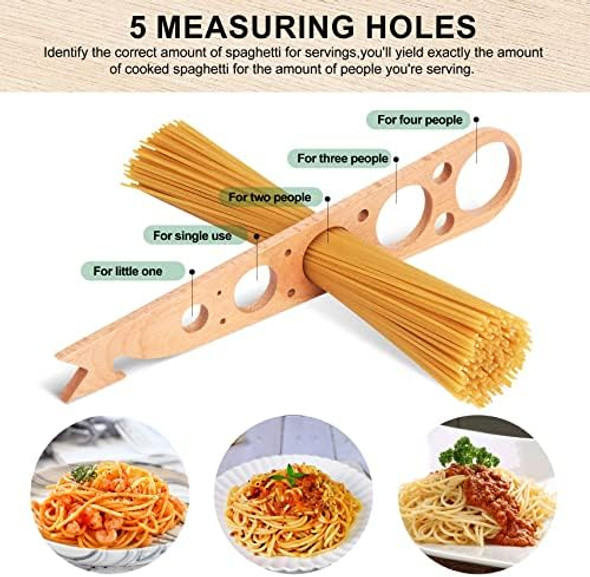 All In One Wooden Herb Stripper Wood Leaf Remover Herb Stripping Spaghetti Pasta Measurer Oven Rack Push Pull Tool All Together Kitchen Gadgets Cooking Small Kitchen Appliances Chef s