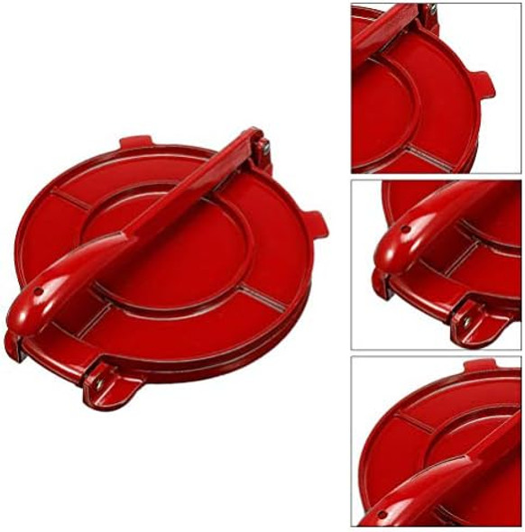 Hemoton Folding Aluminum Tortilla Presstortilla And Roti Makerpasta Press Tortilla Makerflour Tortilla Pressnon-Stick Pie Dough Press Machinemexican Taco Maker Tortilla Presspasta Making Tools